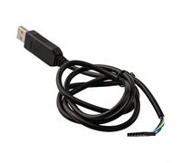 Shophubio 6pin FTDI Cable for FT232RL USB to for TTL Serial Adapter Module, for RS232 to UART Converter for Arduino, 3.3V Level Interface, 1m Length, for CE RoHS Compliant