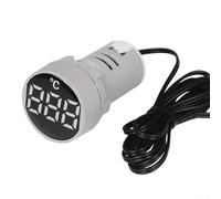 Shophubio AC 380V 22mm Panel Ammeter with LED Display, Mini Digital Current Meter for Industrial Electrical Circuits, Compact AC Ammeter, 5 Color Options(White)