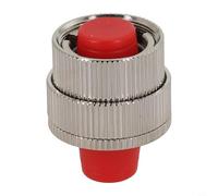 Shophubio Adjustable FC UPC Mechanical Optical Attenuator 0-30dB, Single Mode Multi Mode Fiber Optic Attenuator with FC/UPC Female Connectors, Red Silver