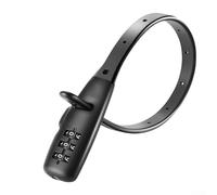 Shophubio Adjustable For Combination Lock, Portable Three-Digit Password Cable Tie for Bike Security, Helmet and Skateboard Anti-Theft, Lightweight For Durable Design(Regular Short)