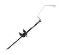 Shophubio Adjustable Lantern Hanging Pole, Portable Camping Light Stand with C-Hook Design, 1.2m Extendable Aluminum Holder for Outdoor Lights, Lightweight & Collapsible(A)