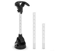 Shophubio Adjustable Trolling Motor Stabilizer Mount for Minn Kota Motors, Marine Aluminum and Stainless Steel Shaft Support Bracket with 180-Degree Angle