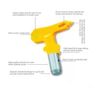 Shophubio Airless Paint Sprayer Tip Nozzle - for Wagner-Compatible Steel Tip, 5-Series Spray Pattern (9.8-11.8 in), for Interior/Exterior Latex & Oil Paint, #521(521)