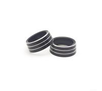 Shophubio Aluminum Alloy Knob for Cover Ring for Smart for forfour Aluminum | Precise fit for smart 453, enhances interior style, for durable aluminum build, quick for snap-on install(BLACK)