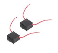 Shophubio Angle Grinder Speed Controller - 6-Speed Regulation Switch Compatible with 220V-250V Electric Grinders, Plastic Body, Black, 2 pcs