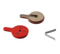 Shophubio Brake Pads for Kugoo G2 Pro Electric Scooter, Compatible with For BOLI BB8 NOVELA YINXING BOLIDS, Metal Copper Material, 33.5 x 22.4mm, Red, 1 Pair