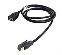 Shophubio Car Aux Audio Input to USB Adapter Cable for Outback, For Forest Man and - 100cm Black Media Data Wire for In-Car Entertainment System