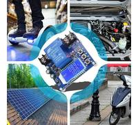 Shophubio DC 6V-60V Low Voltage Protection Circuit Breaker Module, Adjustable Automatic Cut Off Switch for Acid Battery