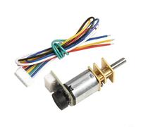 Shophubio DC 6V Geared Motor with Encoder, N20 Metal Gear High Torque Motor for Robotics, DIY, and Small RC Applications, GA12 Compatible(500RPM)