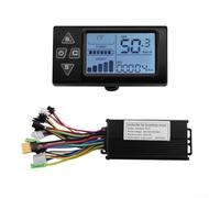 Shophubio Electric Bike Controller Kit with LCD Display for 36V 48V Brushless Motor, 22A 500W 750W E-Scooter Speed Regulator, Ebike Parts