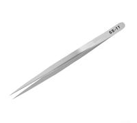 Shophubio Electronics Tweezers - Stainless Steel, Anti-Static, Fine Tip, Elbow Bent, for Circuit Board Repair and Small Component Handling(SS-11)
