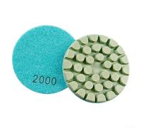 Shophubio Emery Floor Grinding Discs 100mm, Resin Bonded Abrasive Pads for Concrete Cement Terrazzo Marble Granite Sanding Wheels Wet Dry Use(Grit 2000)