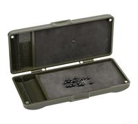 Shophubio Fishing Rig Box for Carp Anglers: Compact PP Plastic Tackle Organizer with Magnetic Lid, Dual-Side Layout and Integrated Measuring Scale