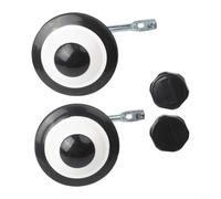 Shophubio For Bike Training Wheels for Kids - For Durable Carbon Steel & PU Stabilisers Compatible with 12/14/16 Inch Single-Speed Children's Bikes, Silver(for 14 inches For bike)