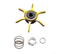 Shophubio For DAIWA PR100 PD106 Baitcasting Reel Unloading Wrench Tool - Six Stars Drag Repair Kit with Hex Screw, Spring and Gasket for Reel Maintenance(gold Left)