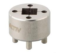 Shophubio For FOX Brain Inertia Valve Removal Tool for Rear Shock Disassembly - Stainless Steel 4-Pin Wrench with 1/4" Square Drive, Silver