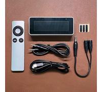 Shophubio for Music Spectrum Analyzer Desktop Clock with Rhythm Light | Yellow Screen Digital Clock for Audio Visualization | Type-C Powered with Remote(Yellow)