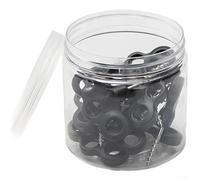 Shophubio Glow in The Dark Tent Stakes 10 Pack Spiral Screw Pegs with Rope Clips Stainless Steel Ground Nails for Camping Hiking Decking (Black)