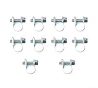 Shophubio Heavy Duty Hose Clamp for Mini Fuel Line, Adjustable for Jubilee Clip Made of Galvanized Carbon Steel, 9mm Width for Petrol Pipe Radiator Coolant(7mm-9mm)