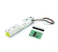 Shophubio HX711 Load Cell Sensor | High Electronic Scale Weight Module | 10KG 20KG Metal Strain Gauge Pressure Sensor for HX711 Transducer(10KG and HX711)