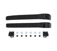 Shophubio Inline Skate Strap Buckle Replacement with Clamp Screws and Nuts - 2 Sets of PP Material Roller Skating Laces with Square Buckles, Clips, 6 Screw(A)