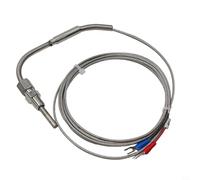 Shophubio K Type Exhaust Gas Thermocouple Probe, 1/8" for NPT Thread, 1200°C High Sensor, Stainless Steel Probe with Adjustable Lock