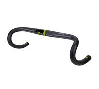 Shophubio Lightweight Road Bar Carbon Drop Handlebar T800 Carbon Fibre 31.8MM Clamp Diameter for Gravel Bike Fixed Gear Ergonomic Bent UD Matt Finish 400MM(green 400MM)