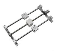 Shophubio Linear Actuator Kit with Dual Linear Rail Support, T8 Screw Rod Set for 150mm/250mm/350mm Travel, Stainless Steel Guide and SCS8UU Linear Bearing(250mm)