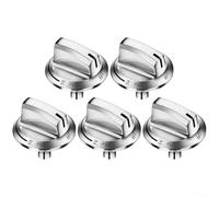 Shophubio Long Stem Stove Knobs Replacement Set of 5, Gas Stove Control Knobs for Oven and Range Cookers, Compatible with FFGC3626SS/FFGC3026SS Series, Metal(sku)