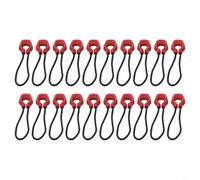 Shophubio Luminous Zipper Pull Replacement Kit 20 Pcs for Backpacks Camping Gear - Night Visibility Zipper, Zipper Repair for Outdoor Hiking Tent Luggage(Red)