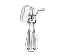 Shophubio Manual Hand Mixer for Baking - Stainless Steel Crank Kitchen Tool with Adjustable Speed, Non-Electric Dough and Egg Beater, Battery- Mixing(large)