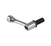 Shophubio Milling Machine Accessory - Adjustable Fastening Handle for Workbench Rail Screw Spindle, Turret Milling Machine Part Vertical Mill Tool Component(Silver M1/2)