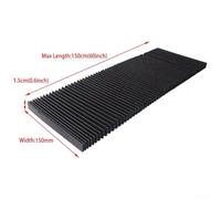 Shophubio Milling Machine Protective Cover for CNC Guide Rail Dust Shield - Flexible Telescopic Organ Cover Plate for Machine Tool, 15mm Folded Width(150mm)
