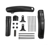 Shophubio Mudguard for Mountain Bike, Wide Tire Compatible-Fender 36x10 cm, Adjustable Angle Front and Rear Mudguard Set, Quick Mount ABS Plastic-Fender(rear+front)