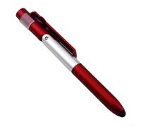 Shophubio Multifunction Capacitive Stylus Pen: LED Writing Light, Ballpoint Tip & Compact Foldable Phone Holder for Nighttime Use and On-The-Go Tasks(red)