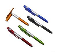 Shophubio Multifunction Capacitive Stylus Pen: LED Writing Light, Ballpoint Tip & Compact Foldable Phone Holder for Nighttime Use and On-The-Go Tasks(Green)