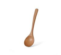 Shophubio Natural Wood Long Handle Wooden Spoon, Deep Soup Ladle for Hot Pots, Large Serving Spoon for Stew, Heat Resistant Cooking Utensil, Polished Tableware(beech 18 * 4.5)