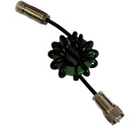 Shophubio Nickel Zinc Ferrite Core Balun for HF Shortwave 1.8-50MHz, High Power RF Choke Coil for FT8 Digital Mode, Common Mode Interference Suppression(50mm Green)