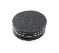 Shophubio Nylon Polishing Pad Set - 5pcs 4 Inch (100 mm) Industrial Scouring Pads with Flocking Fabric Backing, for Ideal for Buffing, Sanding & for Cleaning(Grey(800#))