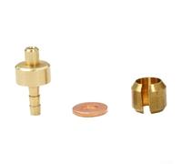 Shophubio Olive Oil Needle & Naald Head Set 5-Piece for HOPE TECH3 E4 X2 Compatible with HOPE Hose Insert Brake Systems, Metal Gold Washers