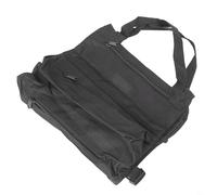 Shophubio Outdoor Oxford Tool Bag for Camping and Maintenance: Foldable, Spacious Storage with Multiple Zippered Pockets, Roll-Up Design, Portable Handle, 47cm(BLACK)