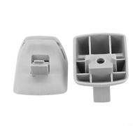 Shophubio Pair of Grey Sun Visor Clips for Ford Focus 2000-2004, Retainer Bracket and Shade Holder, Plastic Mounting Pin for Vehicle Roof Lining Fixing Part