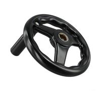 Shophubio Plastic Handwheel for Machinery - 3 Spoke Revolving Handle Handwheel Compatible with Milling Machine, Lathe, Grinder - D125/200/100/160mm(16x160mm)
