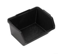 Shophubio Plastic Parts Organizer Box Made of PE Material for Tool Storage, Screw Sorting Tray and Hardware Classification - Small Parts Storage Bin, Workshop(Large-Black)