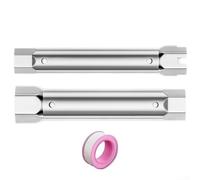 Shophubio Plumber's Socket Wrench - Compact Hollow Adjustable Pipe Wrench for Faucet, Sink & Drain Tasks, Non-Damaging, Electroplated Steel, 23-27 mm and 34-40(23-27 and 34-40mm)