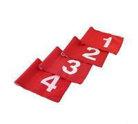 Shophubio Portable For Target Flag Set of 4 for Practice Aid, High Visibility Red Mini For Pin with Weather Resistant Nylon Fabric, Backyard Garden