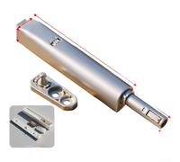 Shophubio Push-to-Open Cabinet Door Latch with Built-in LED For and Auto-Lock Function for Handle- Kitchens, ABS Material, 13.1 x 2 x 2.1 cm(With Lamp Ash)