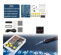 Shophubio Retro Pixel Gaming Console DIY Kit | 51 Microcontroller Programming Practice | Pixel Art Design Console for Electronics Education and Welding(A)