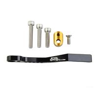 Shophubio Road For Bike Chain Guide with Front Derailleur Chain Catcher, Anti Drop Chain Device for 34T-50T Bicycles, Aluminum Alloy & Stainless Steel Fixing Screws(Black)