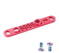 Shophubio Road For Bike Flat Mount Adapter for Front Disc Brake Caliper, 140mm to 160mm Conversion, Aluminium Alloy Flat Mount Disc Brake Converter Compatible with(Red)